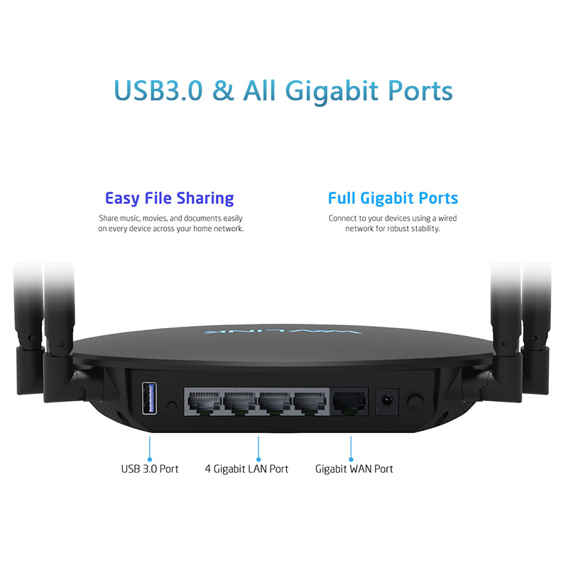 LUX DX4 Wi-Fi 6 AX1800 Dual band Smart Touchlink Router 5