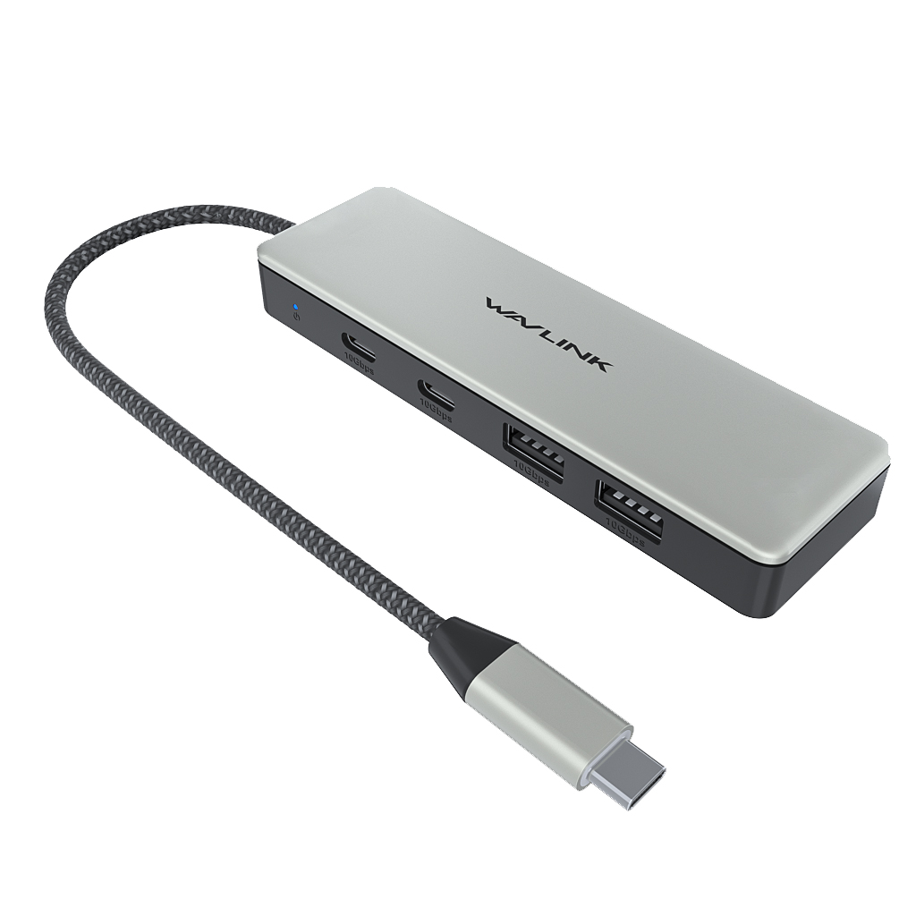 USB-C 3.2 Gen2 10Gbps Hub with 2C and 2A Ports SuperSpeed USB 3.2 Hub 2