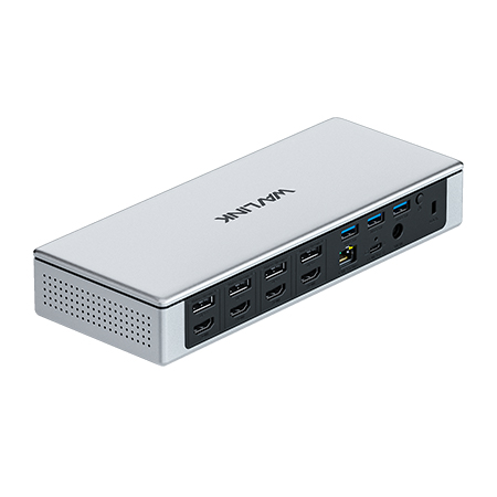 17-in-1 Simultaneous 4-Display 4K@60Hz Universal Docking Station with PD100W, 2.5G Ethernet.