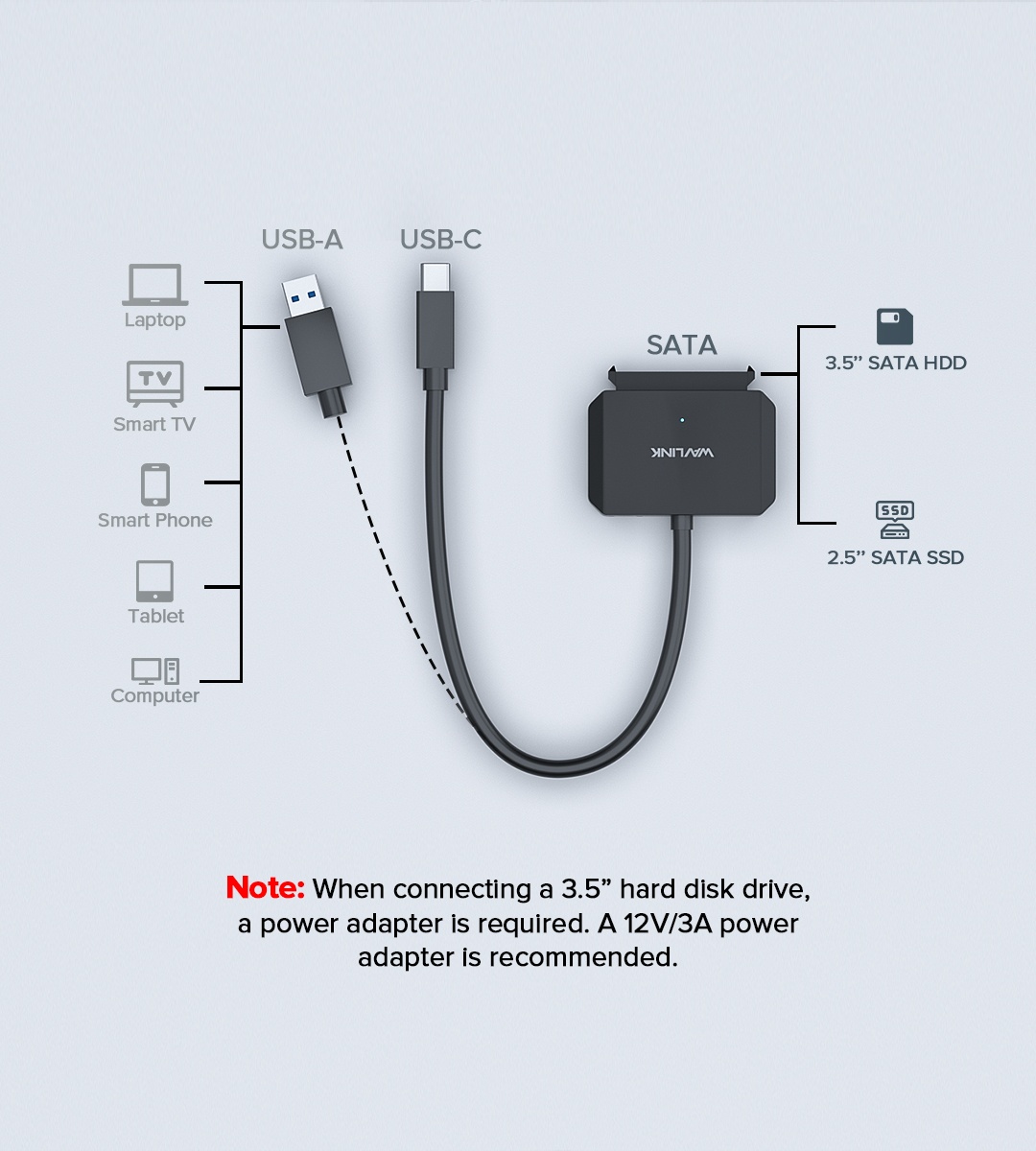 Usb Sata Adapter With Power