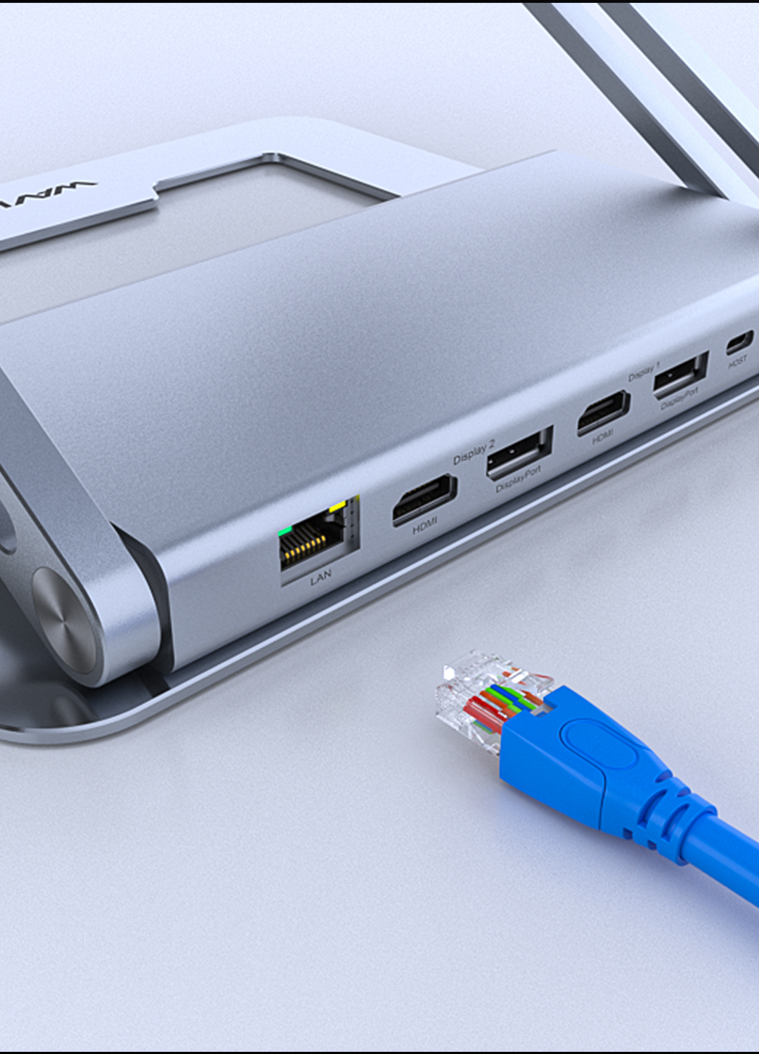 WAVLINK WL-UG63PD18 PRO Ergonomics Laptop Stand with USB-C Dual