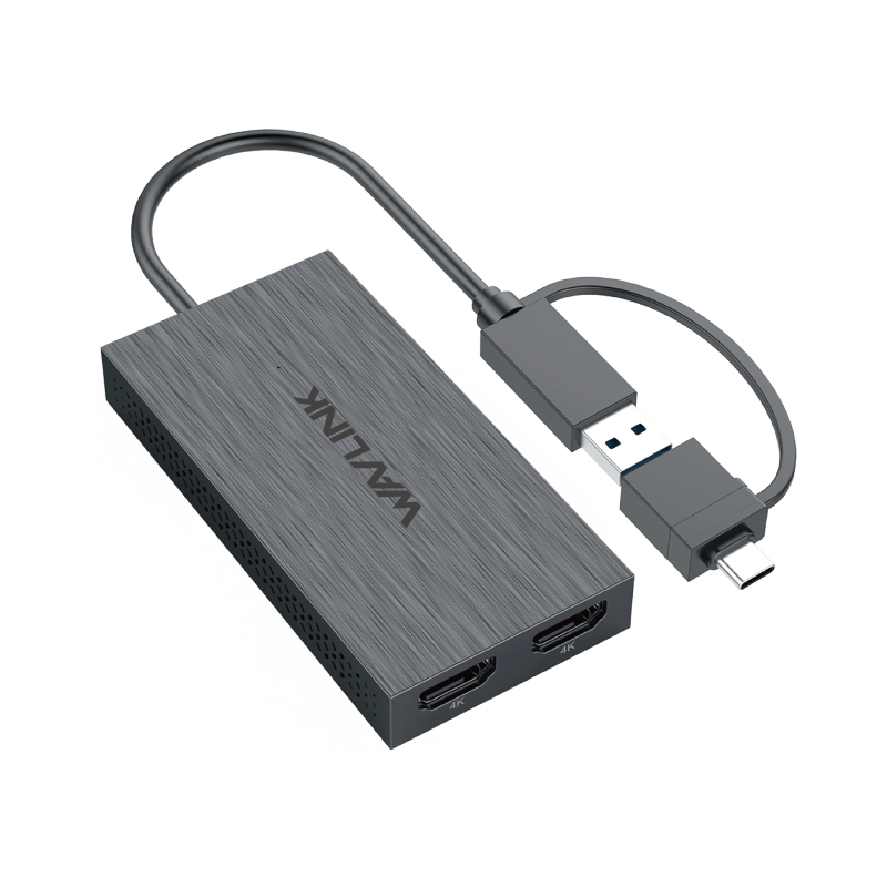USB-A/USB-C to Dual HDMI 4K@60Hz Display Adapter 3
