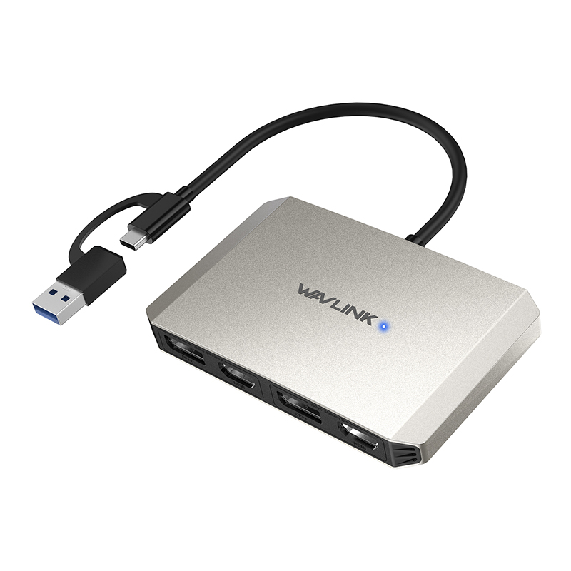 USB-C/USB-A to Dual 4K HDMI DP Display Adapter 4