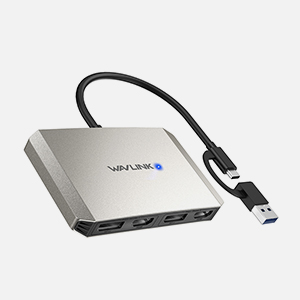 USB-C/USB-A to Dual 4K HDMI DP Display Adapter