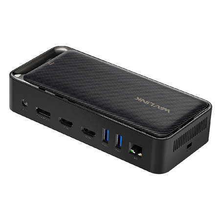 USB-C 4K Triple Display 13-in-1 Docking Station with M.2 PCIe and SATA SSD Enclosure