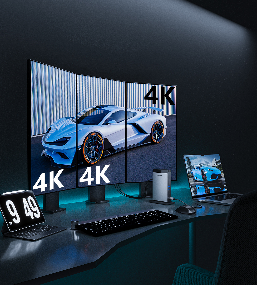 USB-C PD3.1 Triple Display 11-in-1 MST Aluminum Docking
