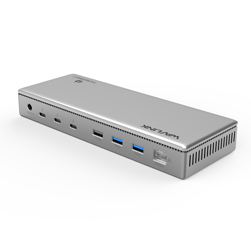 40Gbps Thunderbolt4 Dual Display 4K@60Hz Aluminum 11-in-1 Docking Station With 98W Power Delivery, SD4.0 Card Reader, 2.5Gbps Ethernet Port 2