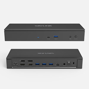 11-in-1 Wireless & USB-C Docking Station with Dual Displays and 100W Power Delivery