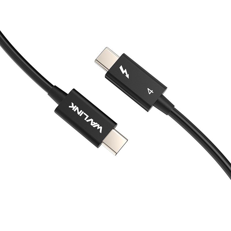 WAVLINK Thunderbolt 4 Cable 40Gbps Data Transfer, 2.6 ft USB-C Video Cable, Supports Single 8K/Dual 4K Display & 100W Charging for MacBook Pro/Air, iPad 2022, Dock, External SSDs, eGPU and More 4