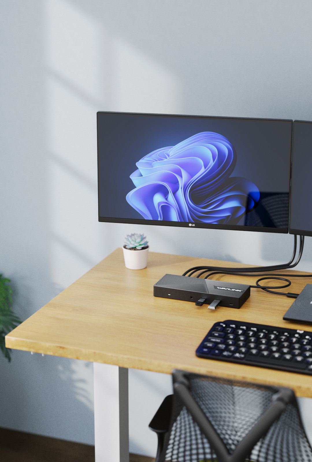 WAVLINK ドッキングステーション　WL-UG69PD24-JP 3画面 Wavlink USB-C Universal Triple 4K Display Docking Station