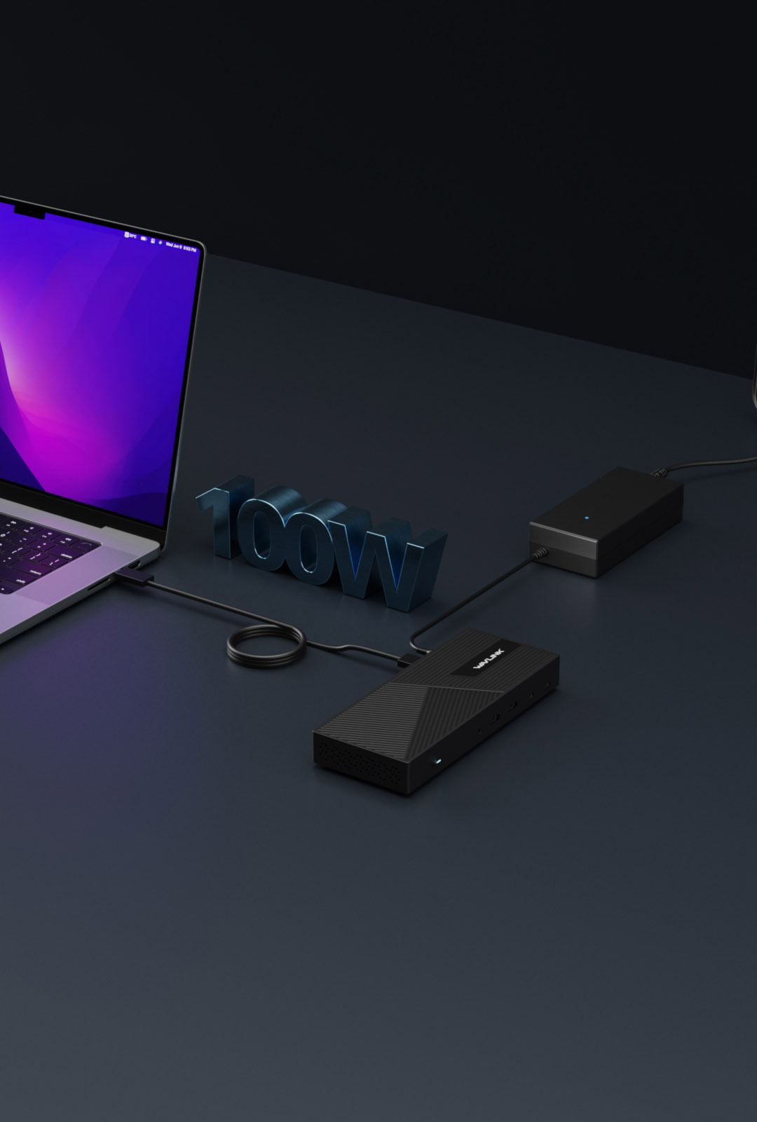 その他 WAVLINK USB-C 10G 4K WL-UG69PD13PRO WAVLINK Universal DisplayLink Docking Station, Triple 4K USB C USB