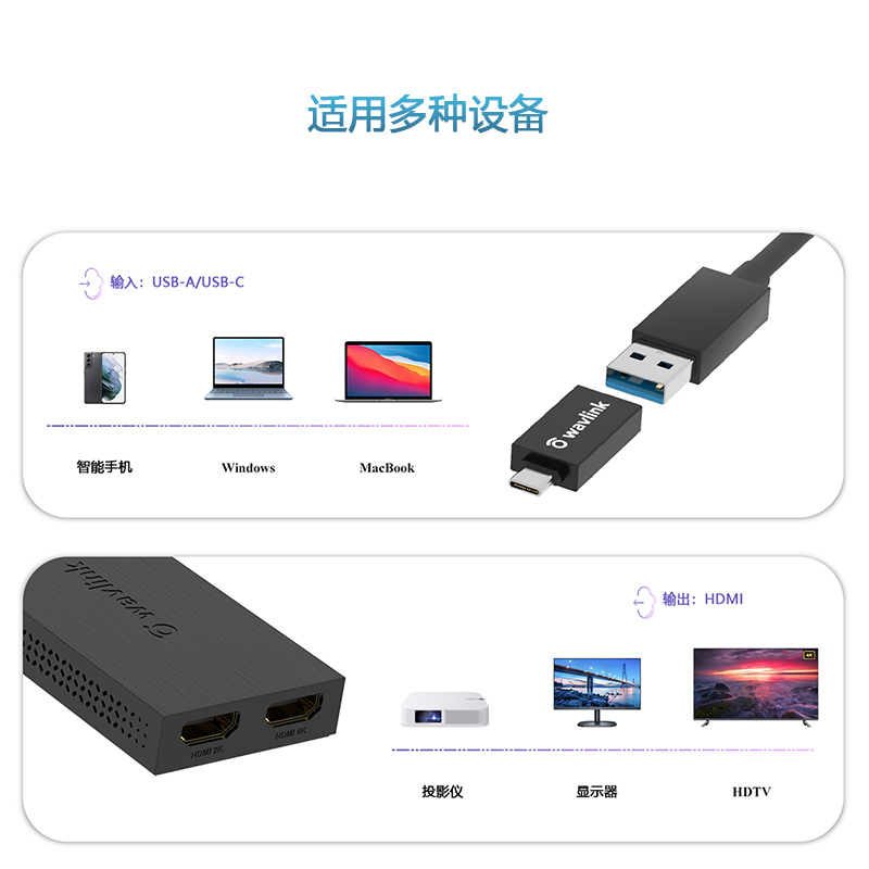 UG7602H USB3.0转双HDMI显示适配器 4