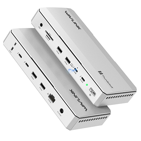 WAVLINK 13 合 1 雷电 5 扩展坞：高达120Gbps，140W PD 3.1，6400MB/s M.2 插槽