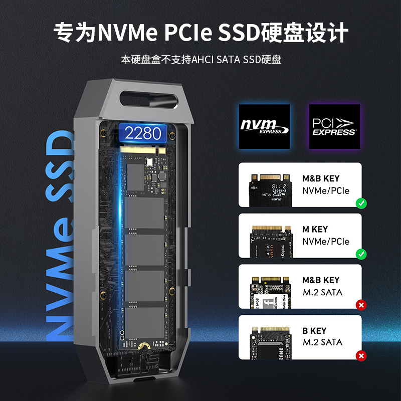 RapidFire-U41F：USB4 PCIe NVMe SSD硬盘盒 5