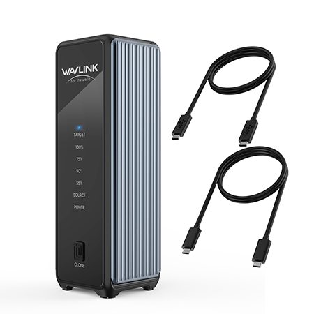 睿因USB4 PCIe NVMe双SSD硬盘盒