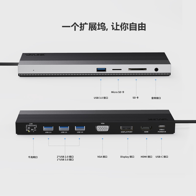 UMD03 USB-C 4K 三屏多功能拓展坞 3