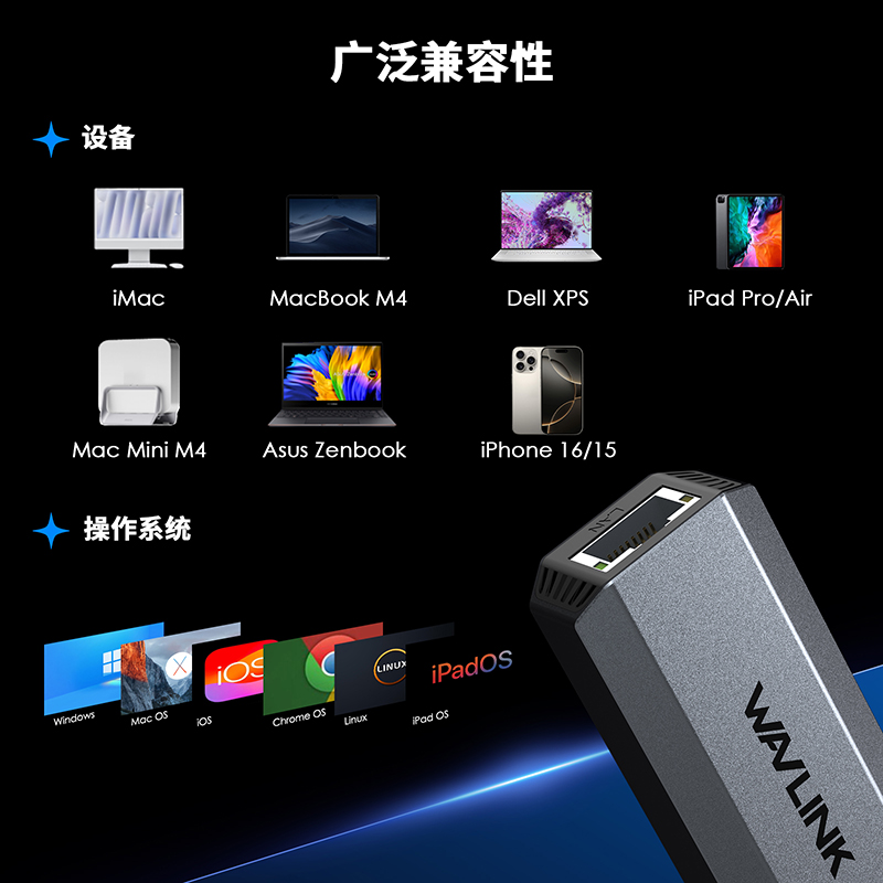 USB-C 5Gbps以太网适配器 4