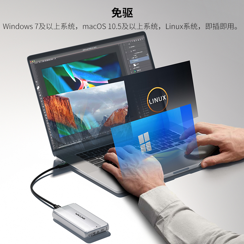 USB4 PCIe NVMe SSD硬盘盒 5