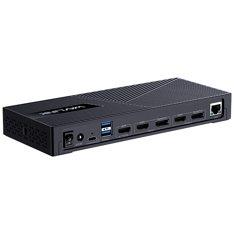 睿因三屏异显 15 合 1 Type-C 扩展坞，通用 Intel/M1/M2 芯片，新款MacBook Neo / 戴尔 / 华硕等设备，支持 100W 快充 4K HDMI + 双 HDMI/DP 双 Type-C + 四 USB-A 千兆网口 音频麦克风 2