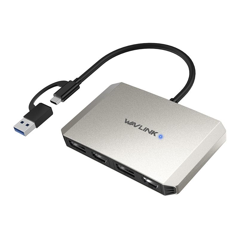 WAVLINK USB-C 和USB 3.0转双4K DP和HDMI适配器 4