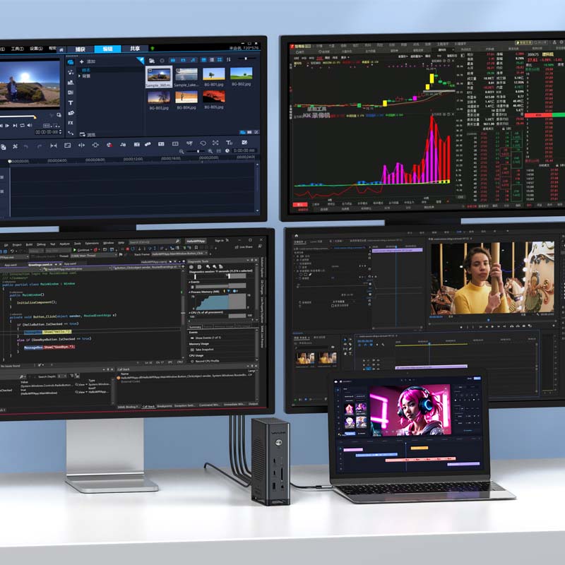 雷电5 15合1四显M.2超级扩展坞 4