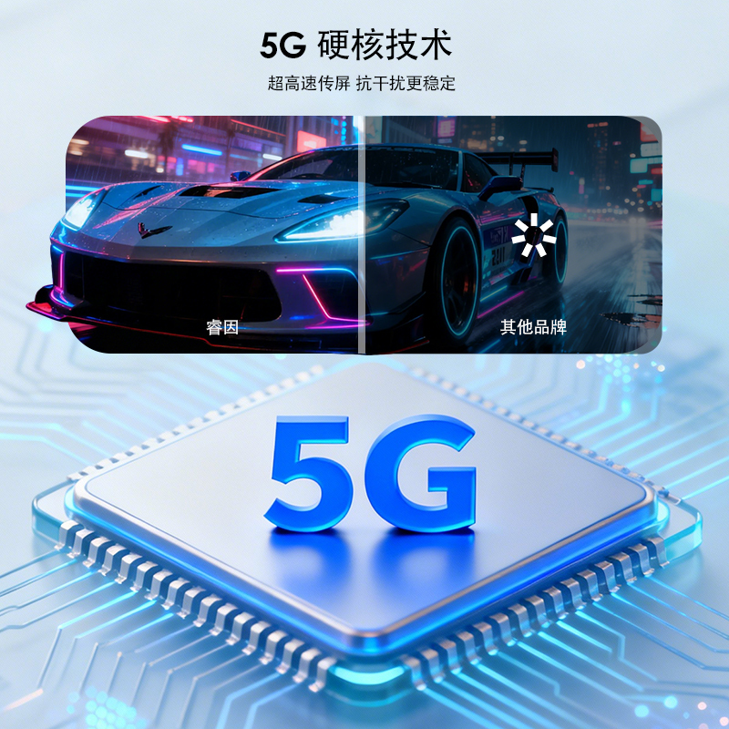 WAVLINK HDMI无线延长器，即插即用便携式高清投屏神器，支持100英尺/30米传输距离，4K解码能力，1080P60Hz输出，5G频段传输，可将笔记本电脑/手机/平板的视频画面传输至显示器。 5