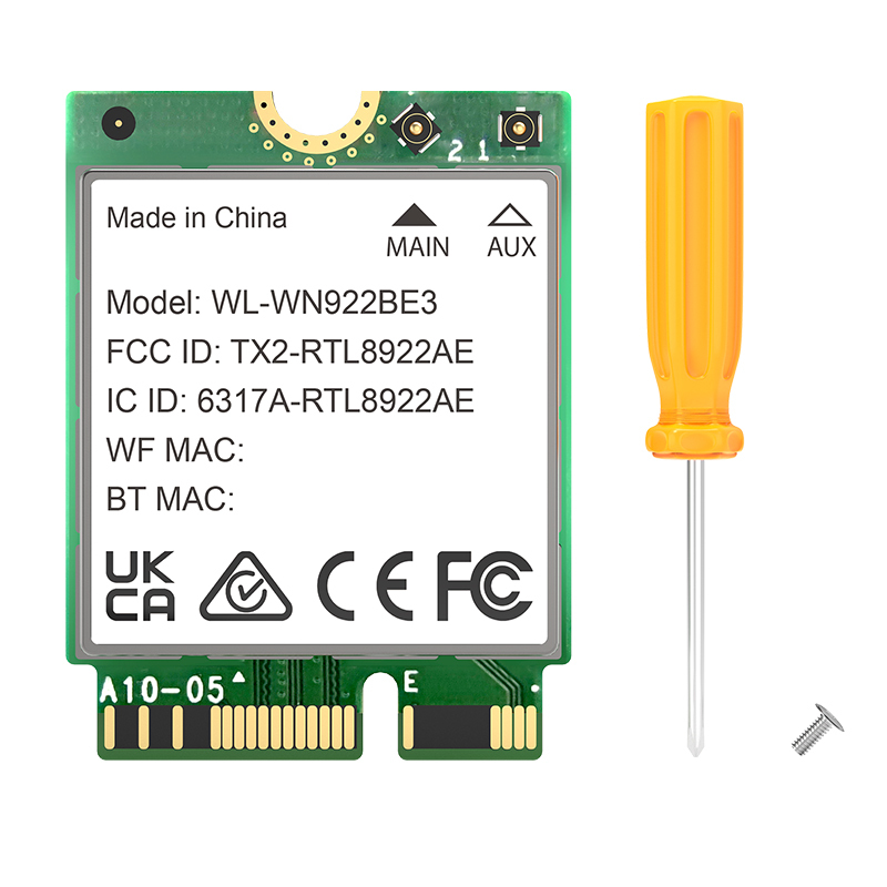 Wi-Fi 7 BE6500三频M.2无线网卡 6