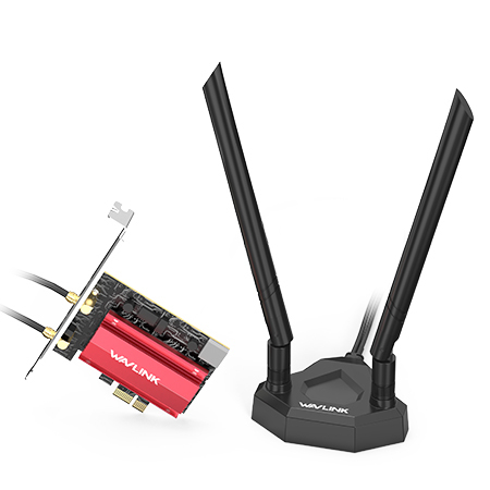 Wi-Fi 7三频BE6500 PCIe网卡，带磁吸底座
