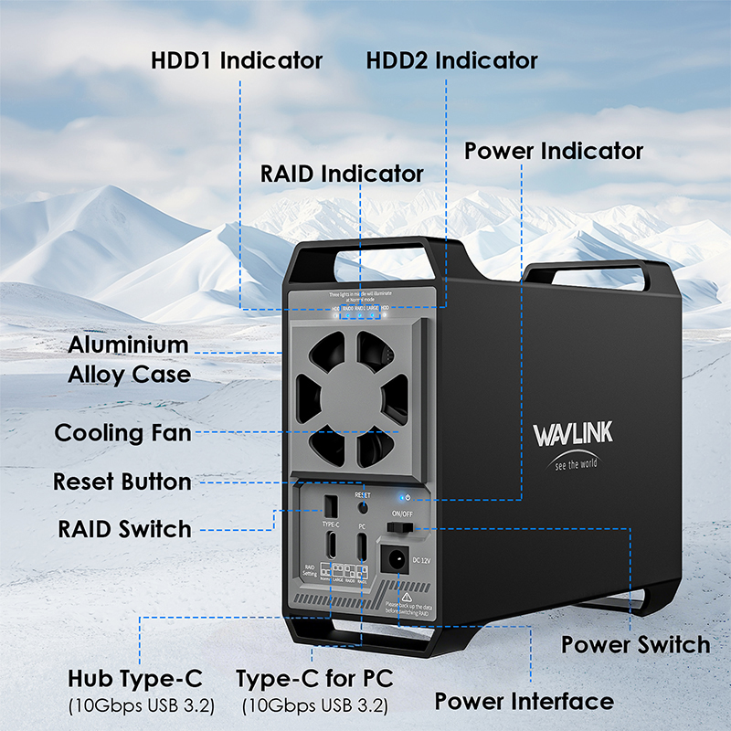 Dual-Bay Hard Drive Enclosure 5