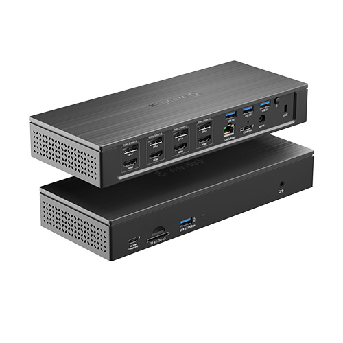 17-in-1 Simultaneous 4-Display 4K@60Hz Universal Docking Station with PD100W, 2.5G Ethernet 2