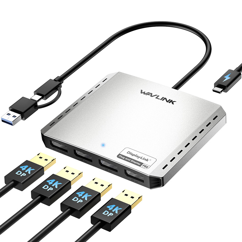 WAVLINK Quad 4K@120Hz/Dual 8K Universal Display Adapter