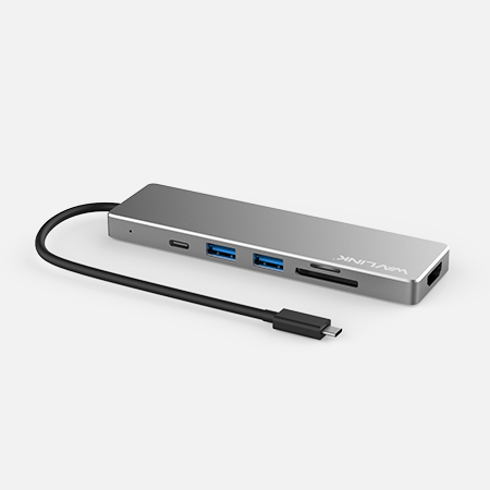 UHP3407 Aluminum USB C HUB with Power Delivery and HDMI