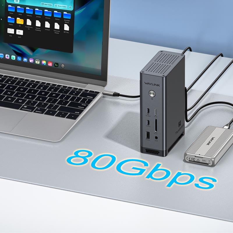 Thunderbolt&trade; 5 15-In-1 Quad Display M.2 Ultra Docking Station 2