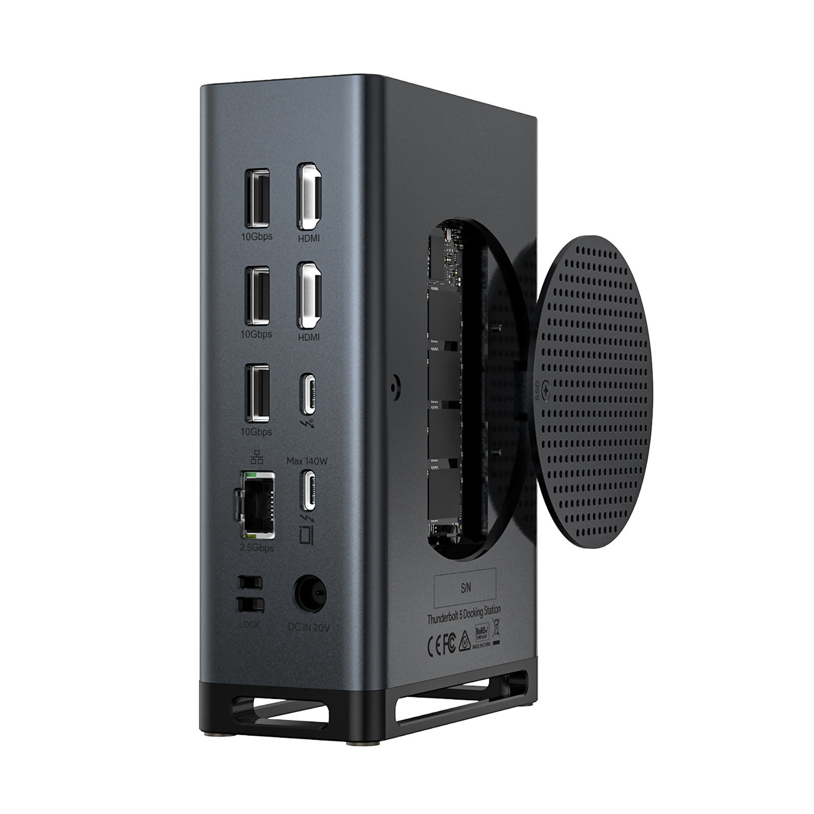 Thunderbolt&trade; 5 15-In-1 Quad Display M.2 Ultra Docking Station 6