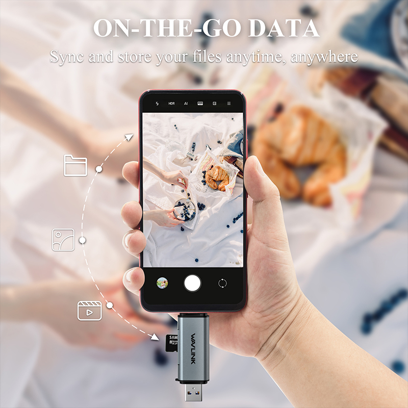 Portable 2 in 1 SD/Micro SD3.0 Card Reader 5
