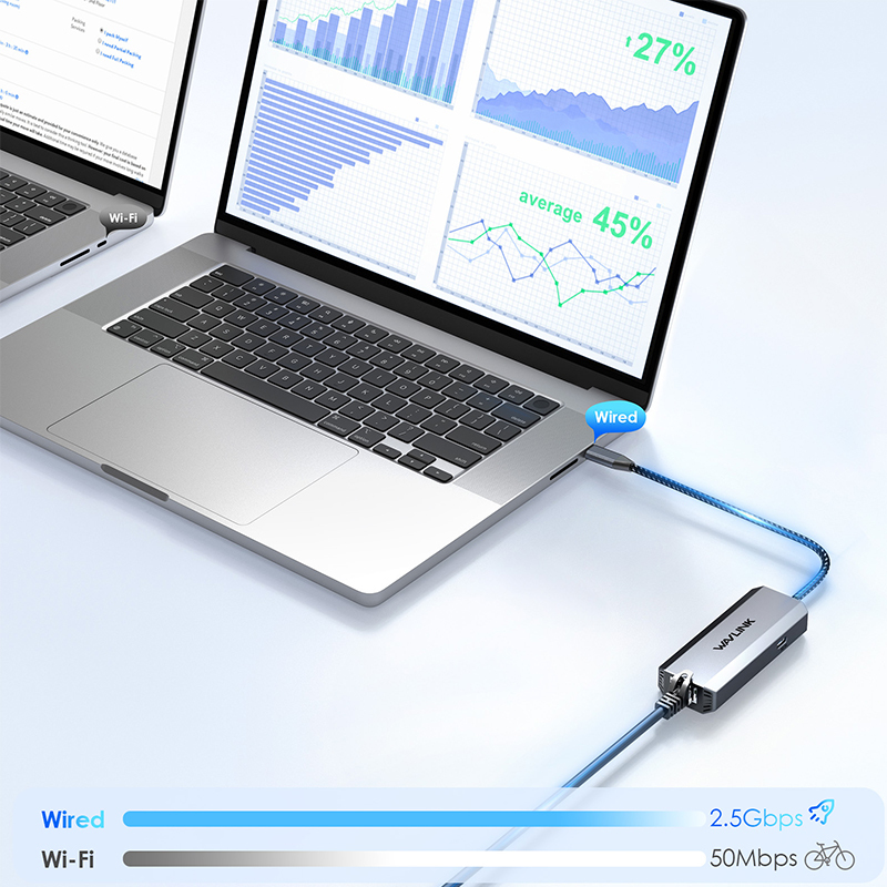 WL-NWU331GD: USB-C to 2.5Gbps Ethernet Adapter 3