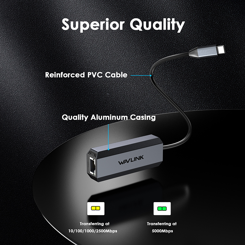 USB-C 5 Gigabit Ethernet Adapter 3