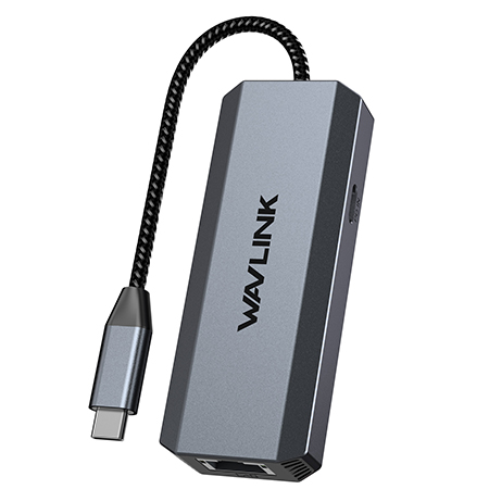 USB-C 5 Gigabit Ethernet Adapter with 95W PD