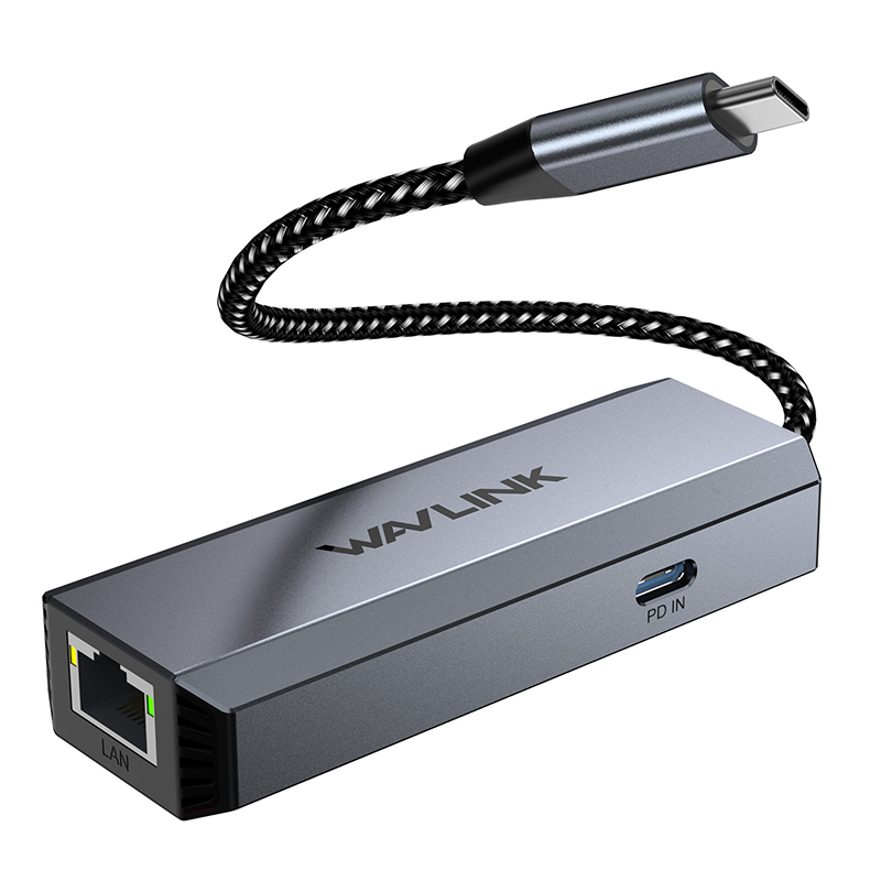 USB-C 5 Gigabit Ethernet Adapter with 95W PD