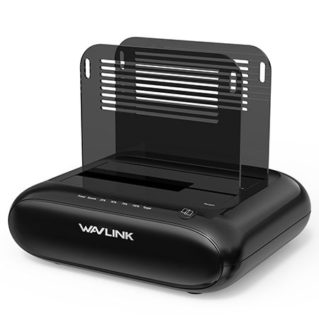 Dual Bay External Hard Drive Docking Station, USB 3.0 to SATA I/II/III for 2.5 or 3.5" HDD/SSD with Offline Clone