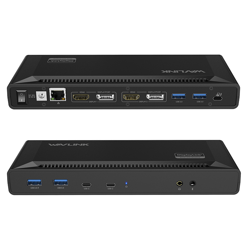 WL-UG63PD2: WAVLINK Single 4K Docking Station(15-In-1), USB A/USB C Universal Laptop Dock Dual Monitors with 2xHDMI/DisplayPort, PD65W Charging, 6xUSB3.0 for Mac(Intel/M1/M2/M3/M4/M5) Lenovo Dell HP Asus Laptops