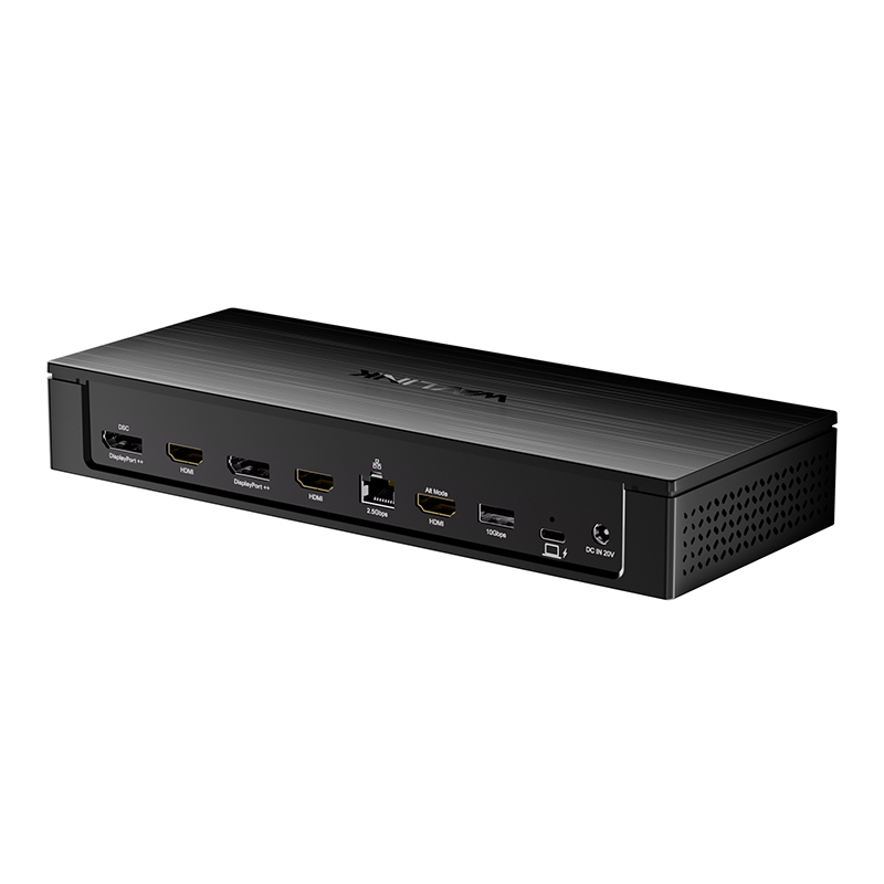 DisplayLink-7400 Universal Docking Station, Dual 8K/Quintuple 4K Laptop Dock for M1 M2 M3 M4 Mac & Windows