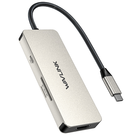 7-in-1 USB C Dock, Multiport Adapter with 4K HDMI Output, 100W PD Input, 3 x 5Gbps USB3.1, SD/TF Card Reader, USB C Dongle for MacBook Pro/Air, iPad Pro, Surface, XPS, Thunderbolt 3/4 Laptops