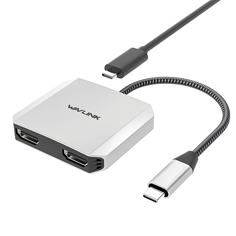 WAVLINK USB-C to Dual 4K HDMI Adapter with 95W PD Passthrough