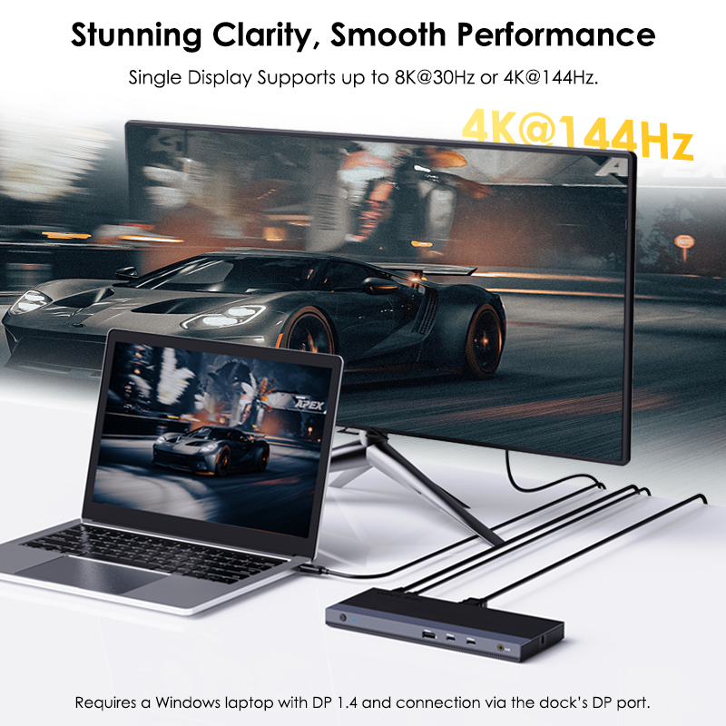 WAVLINK 13-in-1 USB-C Triple Display Docking Station: 8K Output, 100W PD & 10Gbps 3