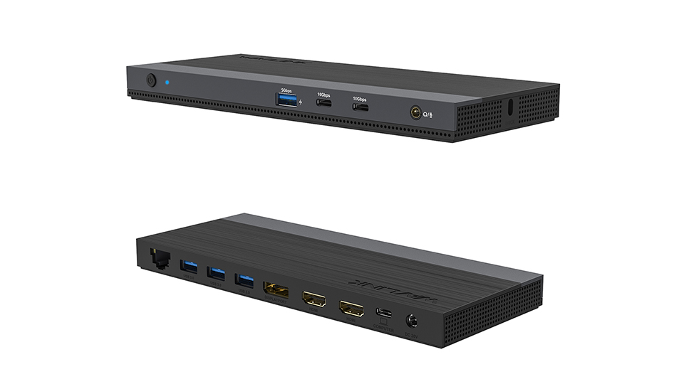 WAVLINK 13-in-1 USB-C Triple Display Docking Station, Support 100W Charging for PC, Max 4K@144Hz/8K@30Hz (DP), Dual 4K@60Hz (HDMI), USB 3.0, Gigabit Ethernet, Audio Jack for Windows & Mac OS