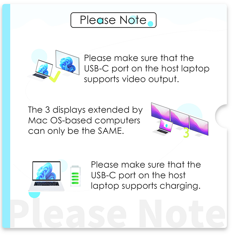 WAVLINK 13-in-1 USB-C Triple Display Docking Station, Support 100W Charging for PC, Max 4K@144Hz/8K@30Hz (DP), Dual 4K@60Hz (HDMI), USB 3.0, Gigabit Ethernet, Audio Jack for Windows & Mac OS 5