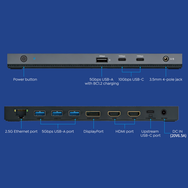 WAVLINK USB-C MST Docking Station, 12-IN-1 Triple Display Laptop Dock for M1/2/3/4/5 MacBook Pro/Air, 100W PD, DP+2HDMI, 4xUSB-A, 10G USB-C, Gigabit Ethernet 2