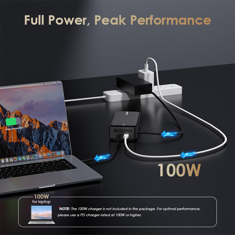 WAVLINK 12-IN-1 USB-C 8K Display Docking Station, Support 100W Charging, 10G with M.2 NVMe SSD Enclosure, 2500Mbps RJ45 Ethernet, Audio Jack for Windows & Mac OS 5