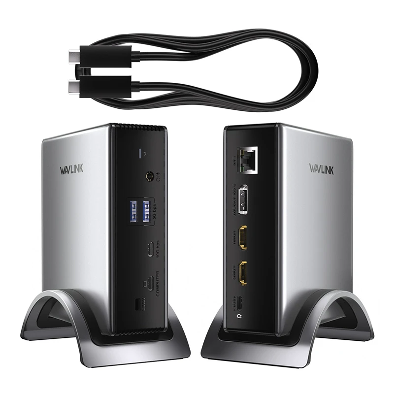 WL-UMD27-Pro: 9-in-1 Triple Display Docking Station with PD 3.1 Charging